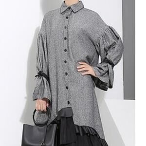 Stella Marina High Low coverup cloak sz 12